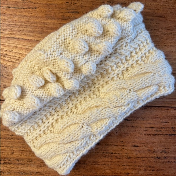 Handcrafted Chunky Beanie Hat / Cream - Picture 2 of 7
